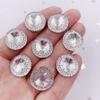 16mm 40pcs Resin Cute Clear Round Flatback Rhinestone DIY Wedding Applique Ornament Accessories Crafts