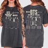 Летняя Модная Трендовая Футболка Мужская Женская Винтажный Топ BTS Arirang Мировой Тур 2026 Рубашка – K-pop ARMY Мерч Хип-хоп Уличный Стиль Оверсайз Футболка