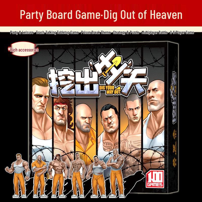 Escape Heaven: Crime & Prison Break Party Game for 2-6 Players