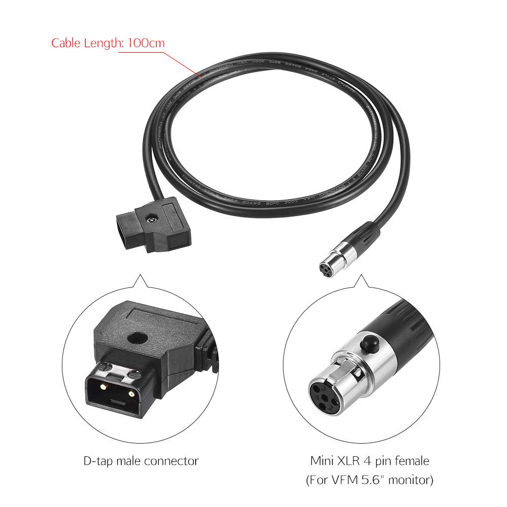 Папа D-Tap к (Тинни) Кабель MINI XLR 4-контактный Прямой 100 см Длина кабеля для VFM 5.6