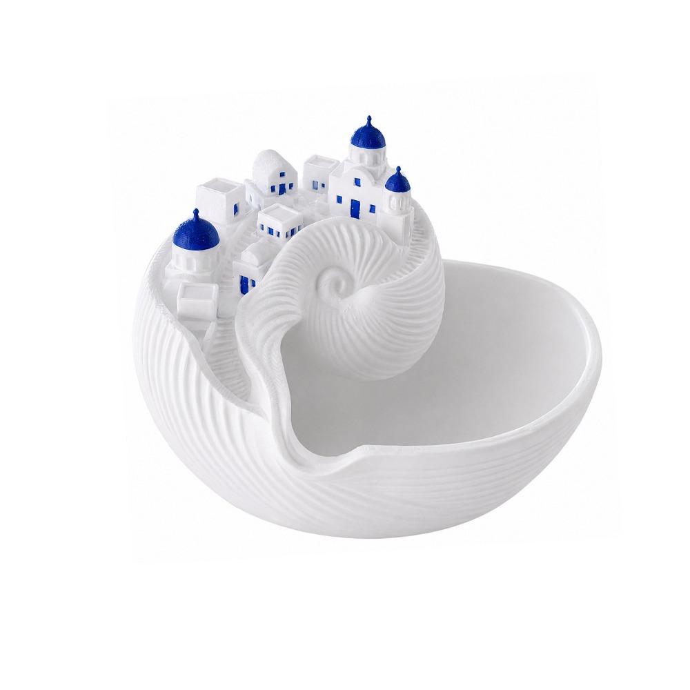 3D Printed Coastal Style Key Tray Conch Shell Shape Conch Shell Storage Box Entryway Table Decor