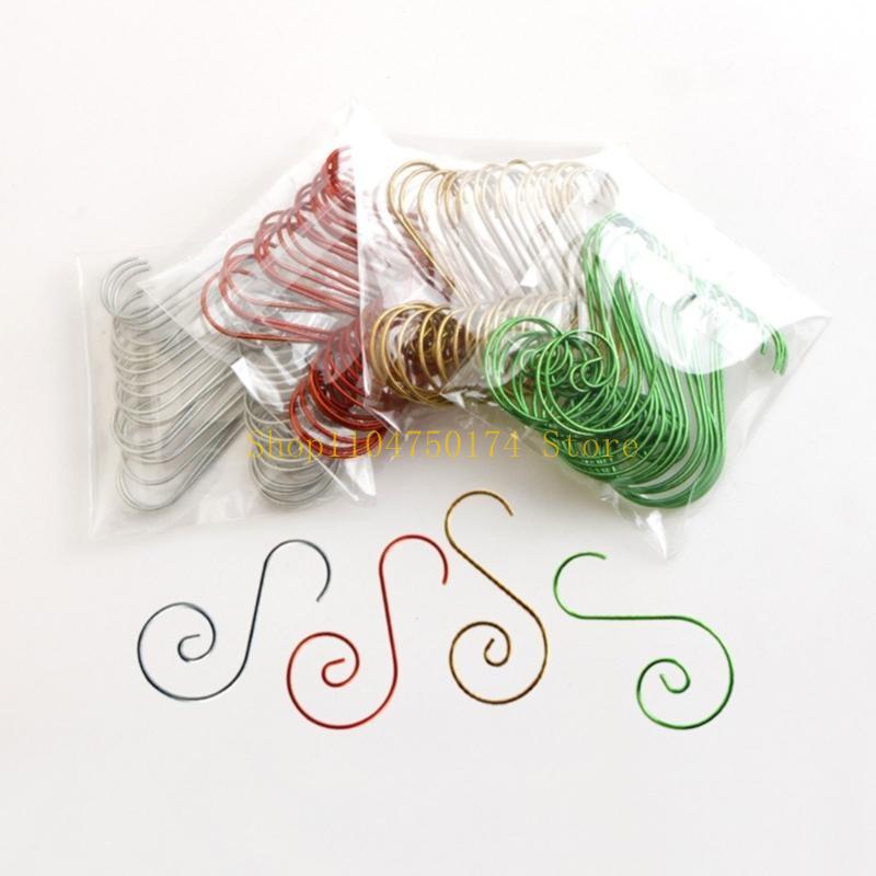 Christmas Tree S Shaped Hooks Set of 20 for Creative Metal Hanger Rack for Stocking Connector top sale