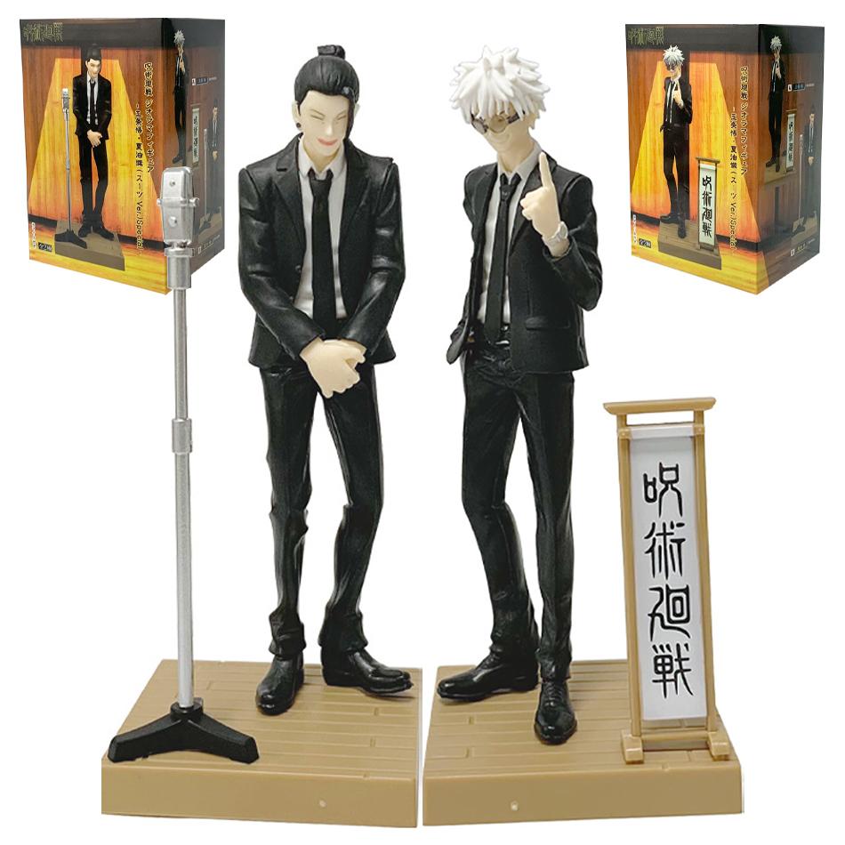 17cm Anime Figure Jujutsu Kaisen Diorama Satoru Gojo Suguru Geto Suit Anime Model Boxed Toys Figurine Birthday Gift