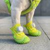 4PCS Anti-Slip Pet Mesh Boots Breathable Pet Paw Protector Wear-resistant Dog Sneakers  Daily Wear