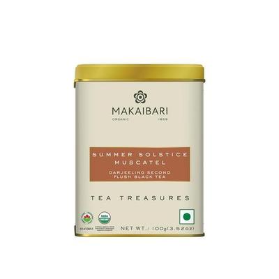 Макайбари Летний Солстис Маскатле | Жестяная банка 100 г | Второй сбор Черный | Летний чай | Крепкий черный чай