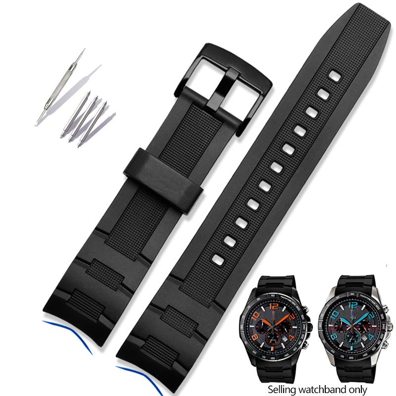 Силиконовый ремешок для часов EFR-303 22 мм Для Casio 5468 EDIFICE EFR-304 EFR-516PB EFR-516 Водонепроницаемый спортивный ремешок