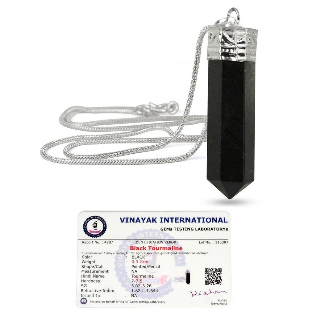 Подвеска-карандаш из кристалла Рейки с натуральным сертифицированным кристаллом качества AAA с сертификатом и металлической цепочкой для исцеления и кристаллическими лечебными драгоценными камнями