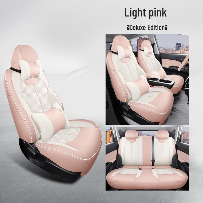 Nezha V Full Leather Car Seat Cushion Set - Universal, Four-Season, Five-Seat Model