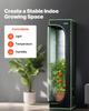 Indoor Grow Tent, 40 x 40 x 160 cm, 600D High Reflective Mylar, Indoor Plant Tent with Observation Window, Floor Tray & Zipper, Heavy Duty Growing