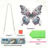 Butterfly Theme 2D Flat DIY Special Shape Hanging Diamond Art Kits Diamond Painting Set Diamond Art Pendant Wall Door Decoration