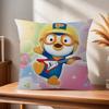 Anime cute Pororos  Office Cushion Pillowcase Car Cushion CoverXCM Lumbar Pillowcase Sofa Pillowcover