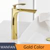 Basin Faucets White Color Basin Mixer Tap Bathroom Faucet Hot and Cold Chrome Finish Brass Toilet Sink Water Crane Gold 228