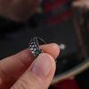 Adjustable Exquisite Punk Zinc Zinc Alloy Opening Ring Dragon Scale Ring Men Jewelry Silvery Retro Ring