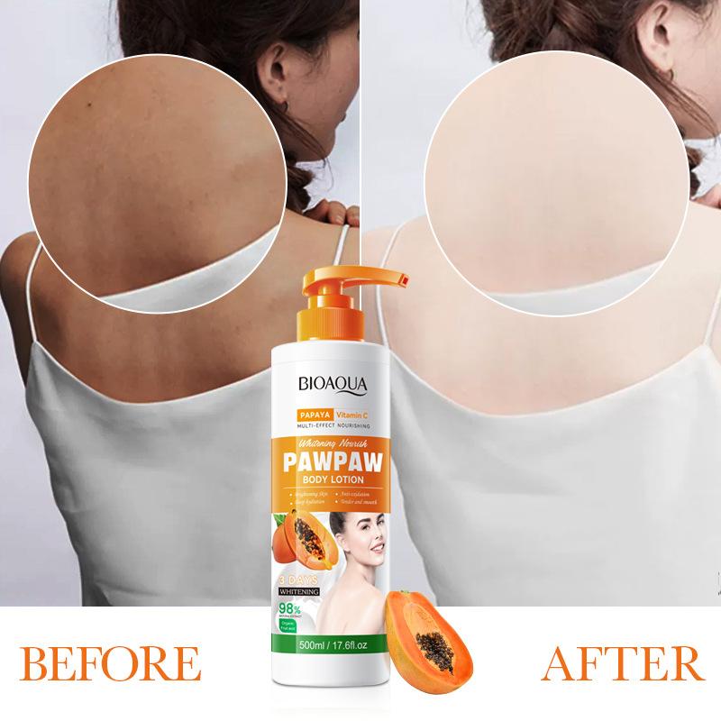BIOAOUA Papaya Vitamin C Whitening and Brightening Body Lotion