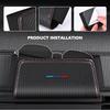 Car Seat Side Interior Storage Pocket Leather Organizer Bag Phone Net Pocket Holder For BMW E91 E92 E93 E60 F10 F30 E39 E36 E87