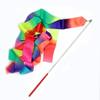 4m Kids Dancing Gymnastics Silk Band Wands Gradient Color Rhythmic Artistic Ballet Twirling Silk