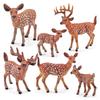 Children'S Science And Education Cognition Simulation Forest Animal Red White-Tailed Deer Elk Sika Deer Model Ornament Toy