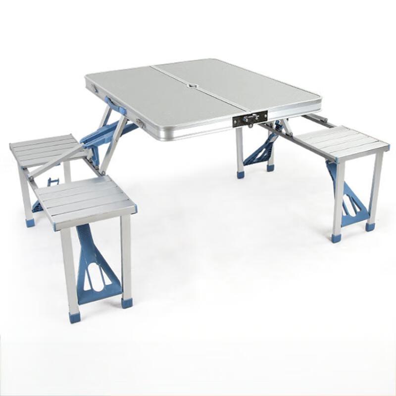Portable Folding Camping Table Set with 4 Chairs