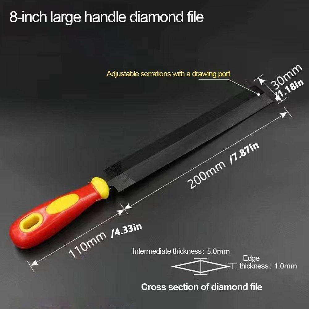 Carving Saw Files -Shaped Sawing File 6/8inches Files Sharpener  Hand Tools