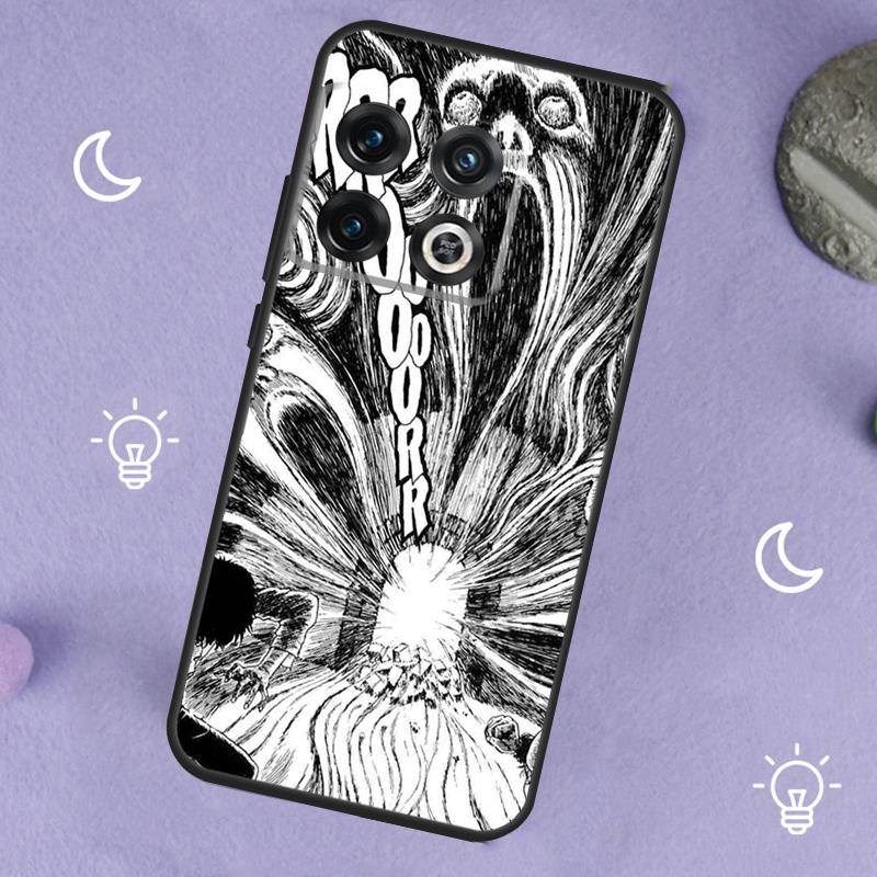 Horror Manga Style For OnePlus Nord 5 CE 2 3 4 Lite N20 N30 Case For OnePlus 15 13 12 11 10 13T 10T 10R 12R 13R