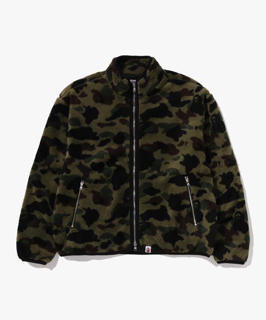Bape Флисовая куртка с первым камуфляжем (W) зеленый