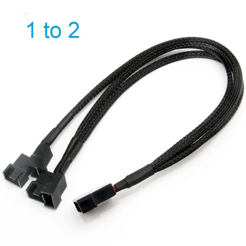 4-контактный Molex на 1/2/3/4/5 x 3-контактный / 4-контактный PWM 12V Разветвитель питания для корпуса ПК, кулера компьютера, вентилятора Y-образный кабель-адаптер