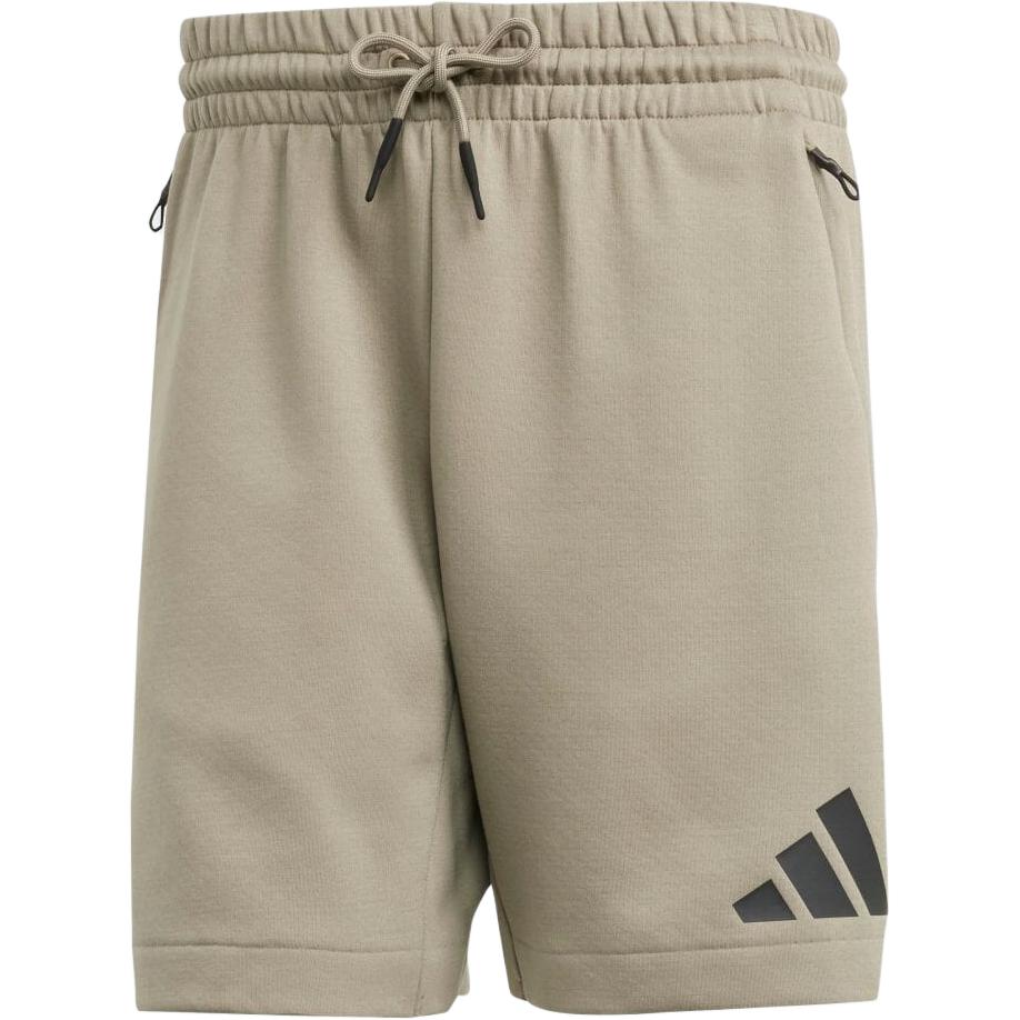 adidas ЗНЕ. Логотип Удобные Шорты-бермуды на шнуровке Средняя посадка Повседневные Мужские Шорты Цвет глины JE3077