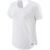 Dri-Fit One Breathe с открытой спиной, круглым вырезом и короткими рукавами, женские топы, белые DX0132-100