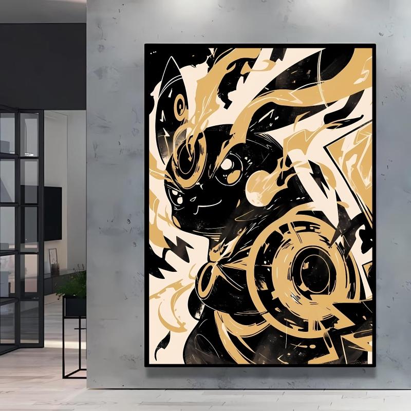 Anime Posters Pikachu Classic Canvas Paintings Wall Decoration Living Room Modular Prints Cartoon Character Picture