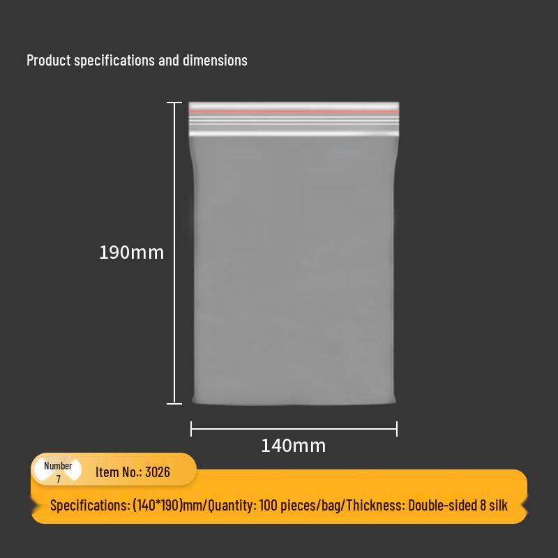 Deli 3026 Clear Self-Sealing PE Storage Bags CN plug (adapter included)