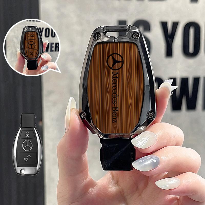 Car Key Case Cover Key Bag Accessories For Mercedes Benz A B C S Class AMG GLA CLA GLC W221 W204 W176 W205 Shell Fob Keychain FYZAB1