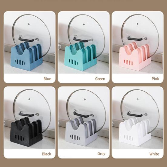 Удобная стойка для крышки кастрюли, компактный органайзер, стеллаж для хранения кастрюль без заусенцев, подставка для крышки кастрюли, кухонные аксессуары