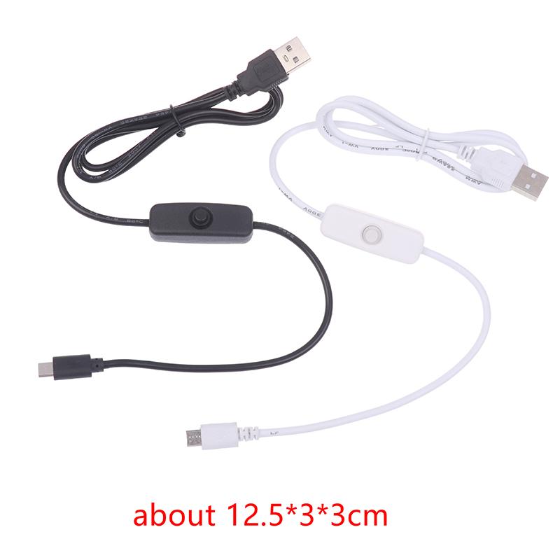 Usb Type-C Extension Cable With On Off Switch Usb To Type C Extension Cable For Usb Lamp Usb Fan Led Strip Lamp Bulb Light