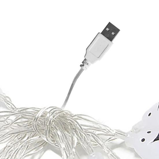 Призраки, гирлянды, декоративные, длительный срок службы, ПВХ, уникальные светодиодные USB-призраки, гирлянды для вечеринок