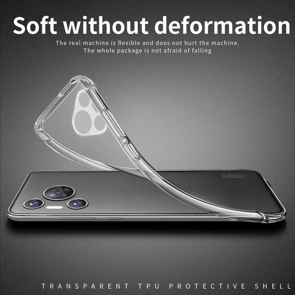 MOFI Чехол для Huawei Pura 70 Pro/70 Pro+ с точным вырезом, устойчивый к царапинам, прозрачный ТПУ чехол для телефона