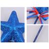 6/9/18PCS Glitter Star Picks Foam Sparkly Sticks Memorial Day Star Hanging Ornaments Independence Day Party Favors