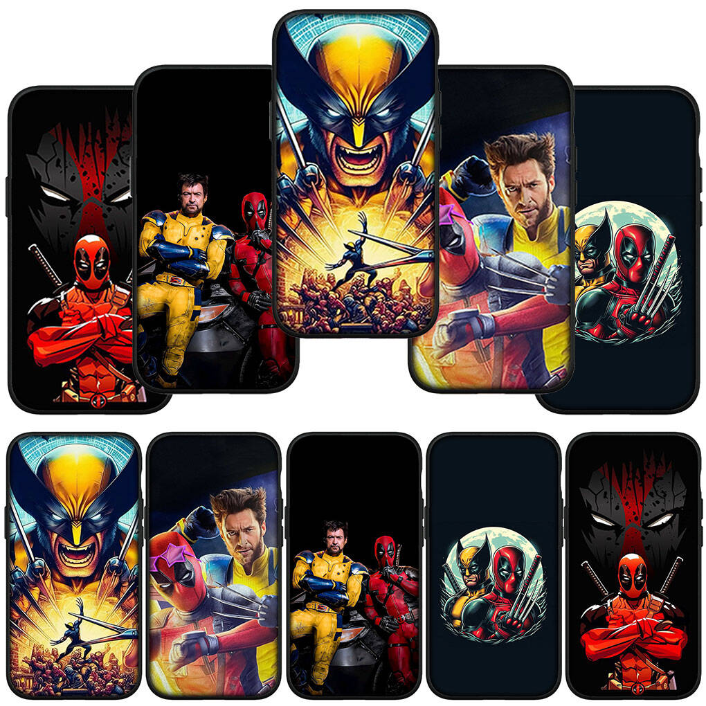 Чехол для Samsung Galaxy S25 S23 S22 S24 Ultra FE A05 A06 A15 A16 A36 A37 A35 A54 A55 A56 A57 A25 A26 A53 A17 Супергерой Дэдпул Комиксы Росомаха Обложка