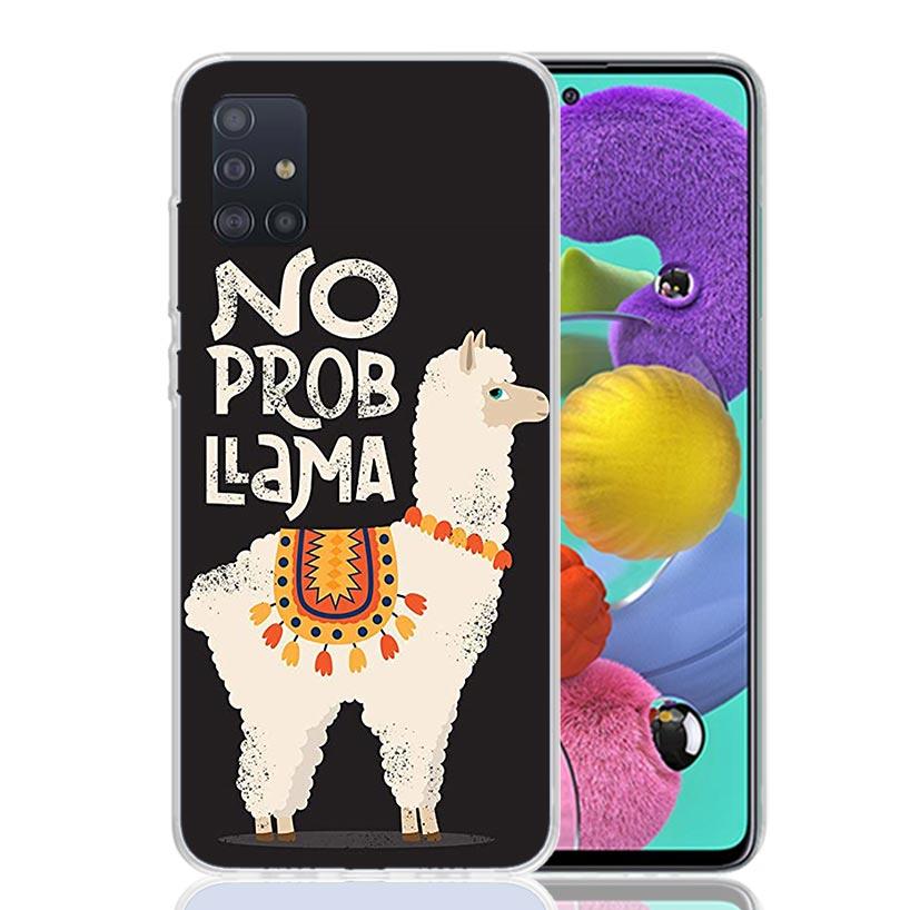 Lama Llama Alpacas For Samsung Galaxy A52S A42 A32 A22 A12 A02S A51 A50S Phone Case A41 A31 A21S A30S A20S A20E A70 A71 A40 A10S