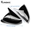 YJTX6 Rearview Mirror Cover For Seat Leon MK4 2020 2021-2023 2024 Cupra Formentor 2022-2024 Carbon Fiber ABS Glossy Black Mirror Cap