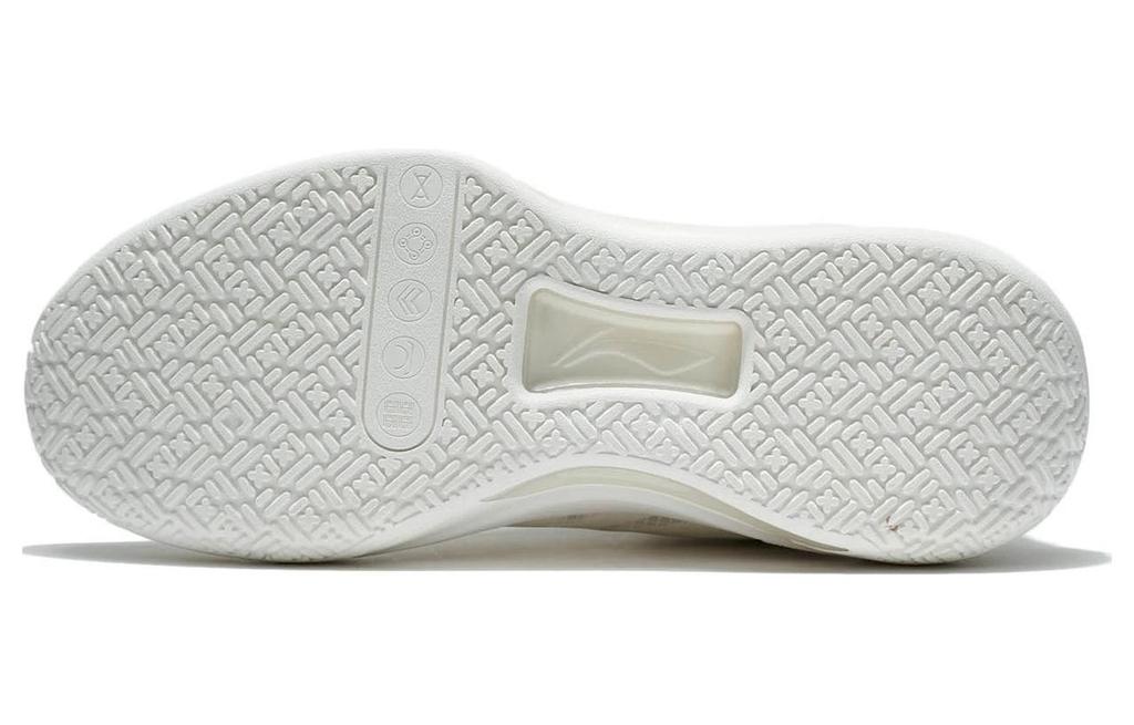Li Ning Liren 2 Low Готовы к игре Устойчивые к истиранию Дышащие Низкие Баскетбольные кроссовки Мужские Туманно-белый ABAS039-5