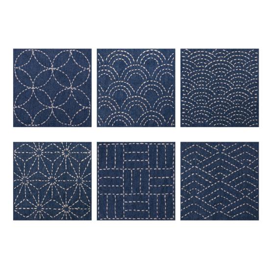 Переводные рисунки для вышивки. Набор трафаретов для перевода рисунков. Набор трафаретов для вышивки «Сашико».