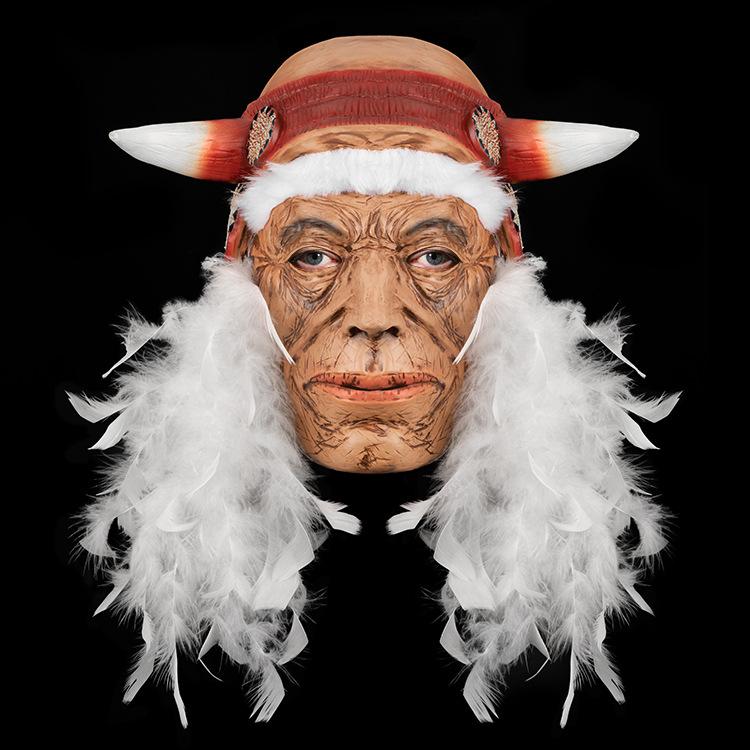 Головной убор индейского вождя, латексная маска для ролевых игр