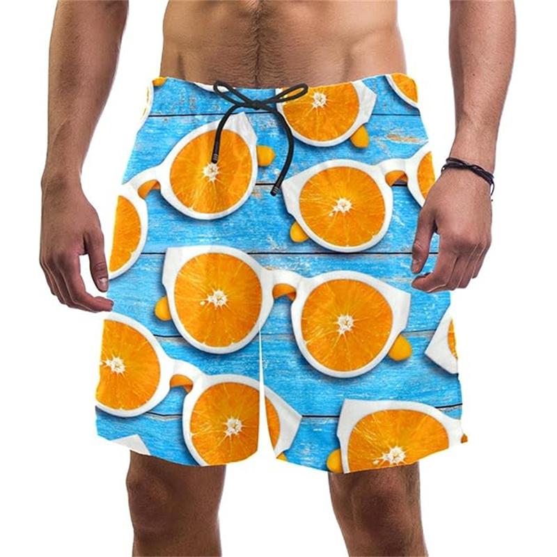 Summer Funny Ice Cream Print Board Shorts For Men Hip Hop Party Gift Carnival Beach Short Outdoor Leisure Loose Quick Dry Trunks