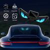 Dynamic Breathing Light Solar Devil Eyes for Windshield, Magnetic Installation Window Warning Sign with Three Car Atmosphere Smart Modes, LED Digital