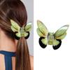 Simulation Butterfly Hair Clip Elegant Hair Claw Barrette Acrylic Hair Accessory for Girls Spring Clamp Hair Accessory