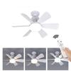Элегантный светодиодный потолочный вентилятор с простым в подключении патроном E27 для спален