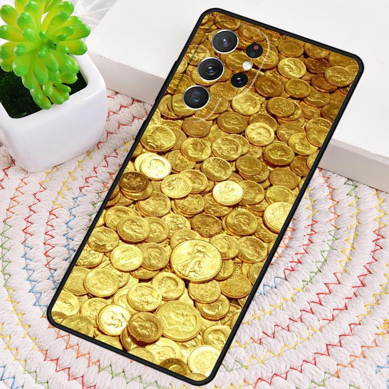 Швейцария Тонкое Золото Мягкий ТПУ Чехол Для Телефона Для Samsung Galaxy note 10 pro S26 S25 S24 S23 S22 Ultra Plus S21 FE S20 Чехол