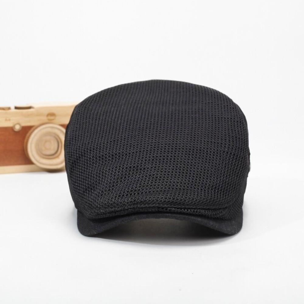 Mesh British Painters Hats Sun Protection Summer Flat Cap New Berets Hat Men