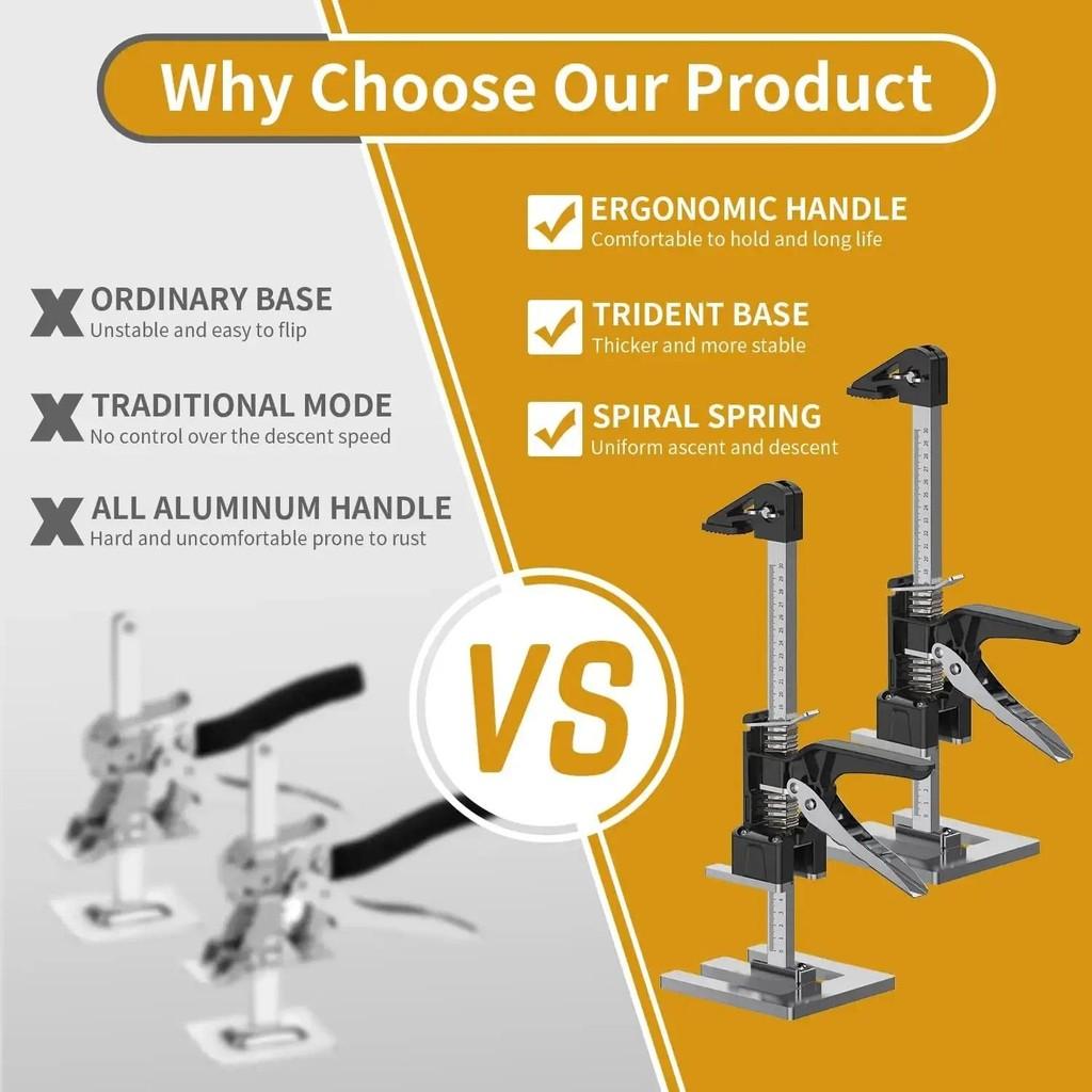 15,55-дюймовый мебельный подъемник, инструмент для облегчения работы, набор инструментов для установки бытовых шкафов, ручной подъемный домкрат.