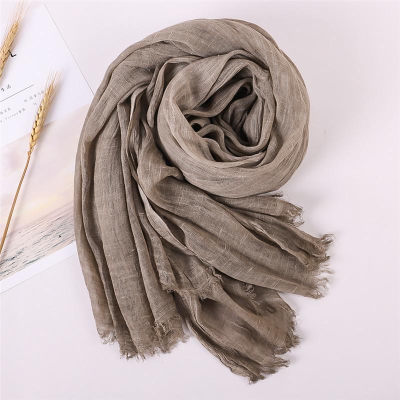 NEW Autumn New Cotton Pashmina Shawl Lady Wrap Warm Winter Scarves Solid Design Print Female Foulard Beach Stoles Scarf
